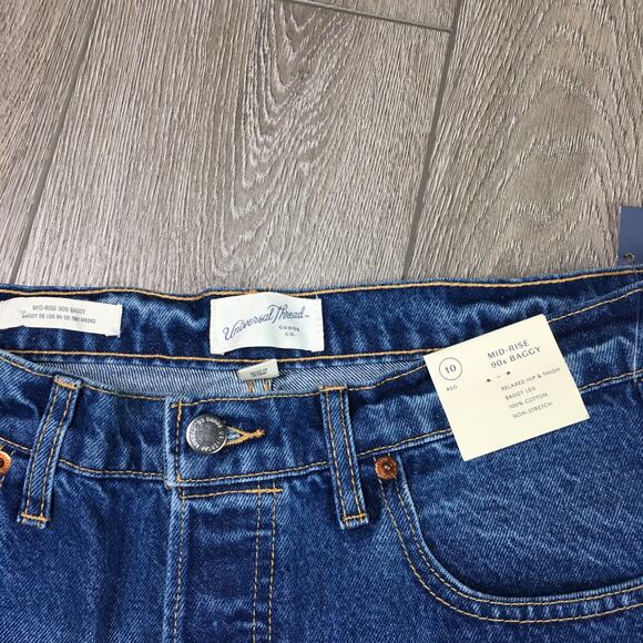 Universal Thread Mid-Rise 90s Baggy Blue Jeans Relaxed Hip  Size 10 NWT - Picture 5 of 9